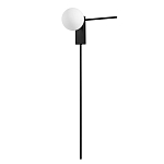 Бра с белым шарообразным плафоном и черным минималистичным каркасом Direct Rays варинант исполнения - 1 | Loft Concept в Волгограде