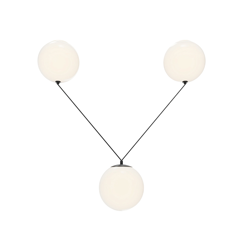 Подвесной светильник Twins 3000К 26Вт Черный Белый в Волгограде | Loft Concept 