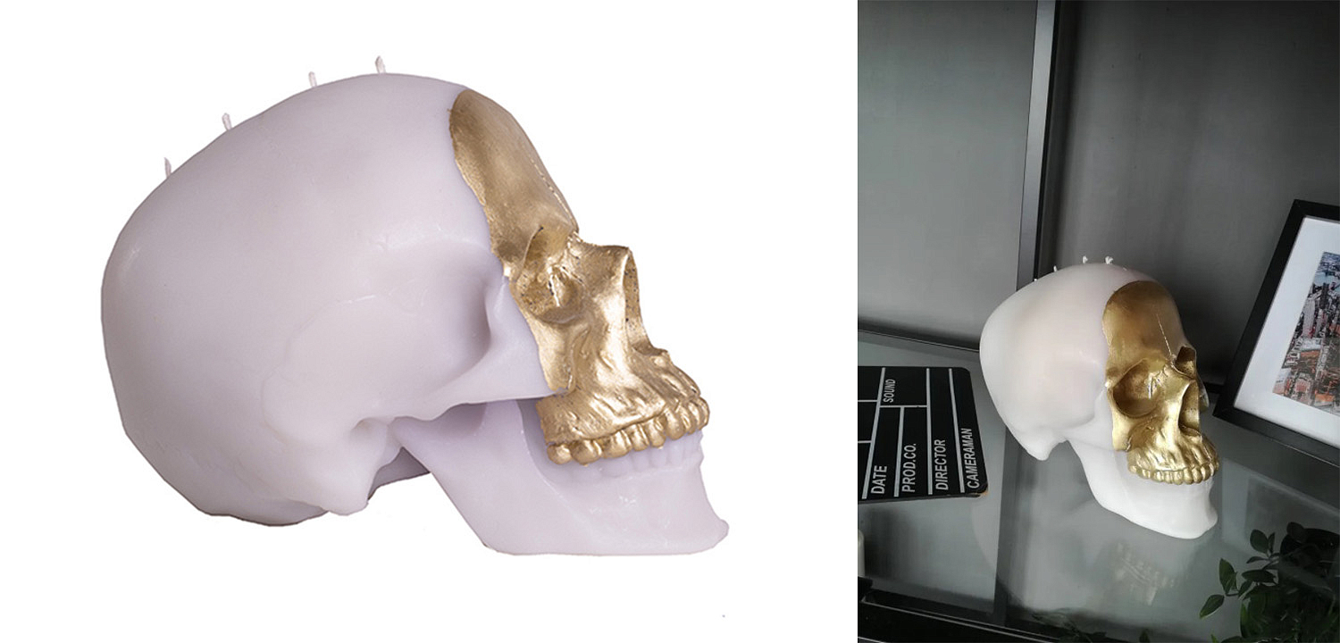 Свеча Gold Skull Свеча Gold Skull - Loft-Concept в Волгограде