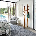 Полукруглое кресло из обивки меланж Halle Melange Armchair варинант исполнения - 4 | Loft Concept в Волгограде