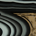 Дизайнерский комод с 4-мя дверцами в черно-золотых тонах Calista варинант исполнения - 1 | Loft Concept в Волгограде