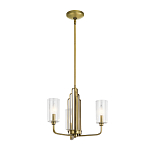  Люстра с прозрачными рифлеными цилиндрическими плафонами Kichler варинант исполнения - 2 | Loft Concept в Волгограде