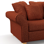 Мебельная ткань Шенилл терракотовый цвет 138 см T4-44 варинант исполнения - 5 | Loft Concept в Волгограде