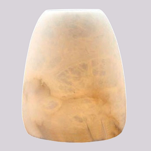 Настольная лампа в форме трапеции из натурального камня Soft Glow of Stone