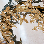 Зеркало круглое в металлической раме украшенной фигурами бабочек Butterflies варинант исполнения - 3 | Loft Concept в Волгограде