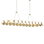 Люстра овальная с круглыми светодиодными источниками света Maxine Light варинант исполнения - 2 | Loft Concept в Волгограде