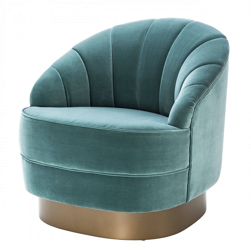 Кресло Eichholtz Chair Hadley Turquoise Бирюзовый матовое золото Кресло Eichholtz Chair Hadley Turquoise Бирюзовый матовое золото в Волгограде | Loft Concept