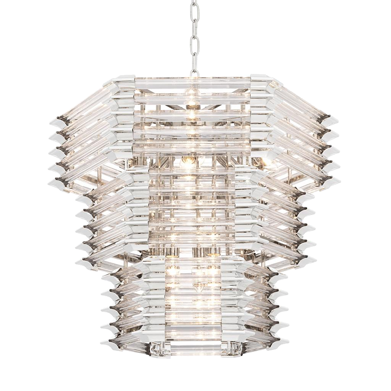 Люстра Chandelier Wren Никель Прозрачный (Transparent) Люстра Chandelier Wren Никель Прозрачный (Transparent) в Волгограде | Loft Concept