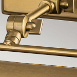 Светильник для картин цвета состаренная латунь с широким плафоном на прямоугольном основании Elstead Lighting варинант исполнения - 10 | Loft Concept в Волгограде