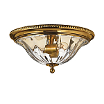 Потолочный светильник цвета латунь с прозрачным плафоном в форме чаши Hinkley варинант исполнения - 1 | Loft Concept в Волгограде