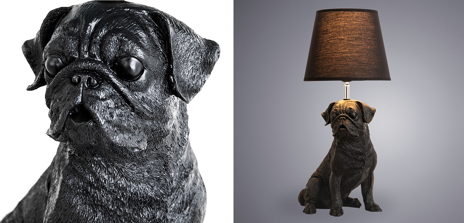 Настольная лампа Black Bulldog Table Lamp Настольная лампа Black Bulldog Table Lamp - Loft-Concept в Волгограде