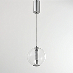 Подвесной светильник с плафоном в форме шара Inner Gleam Orb silver варинант исполнения - 9 | Loft Concept в Волгограде
