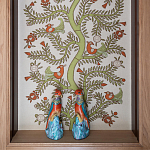 Обои с вышивкой ручной работы Fyodor Original colourway on linen варинант исполнения - 1 | Loft Concept в Волгограде