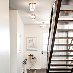 Потолочный светильник для ванных комнат со стеклянным плафоном и одной лампой Hinkley варинант исполнения - 5 | Loft Concept в Волгограде