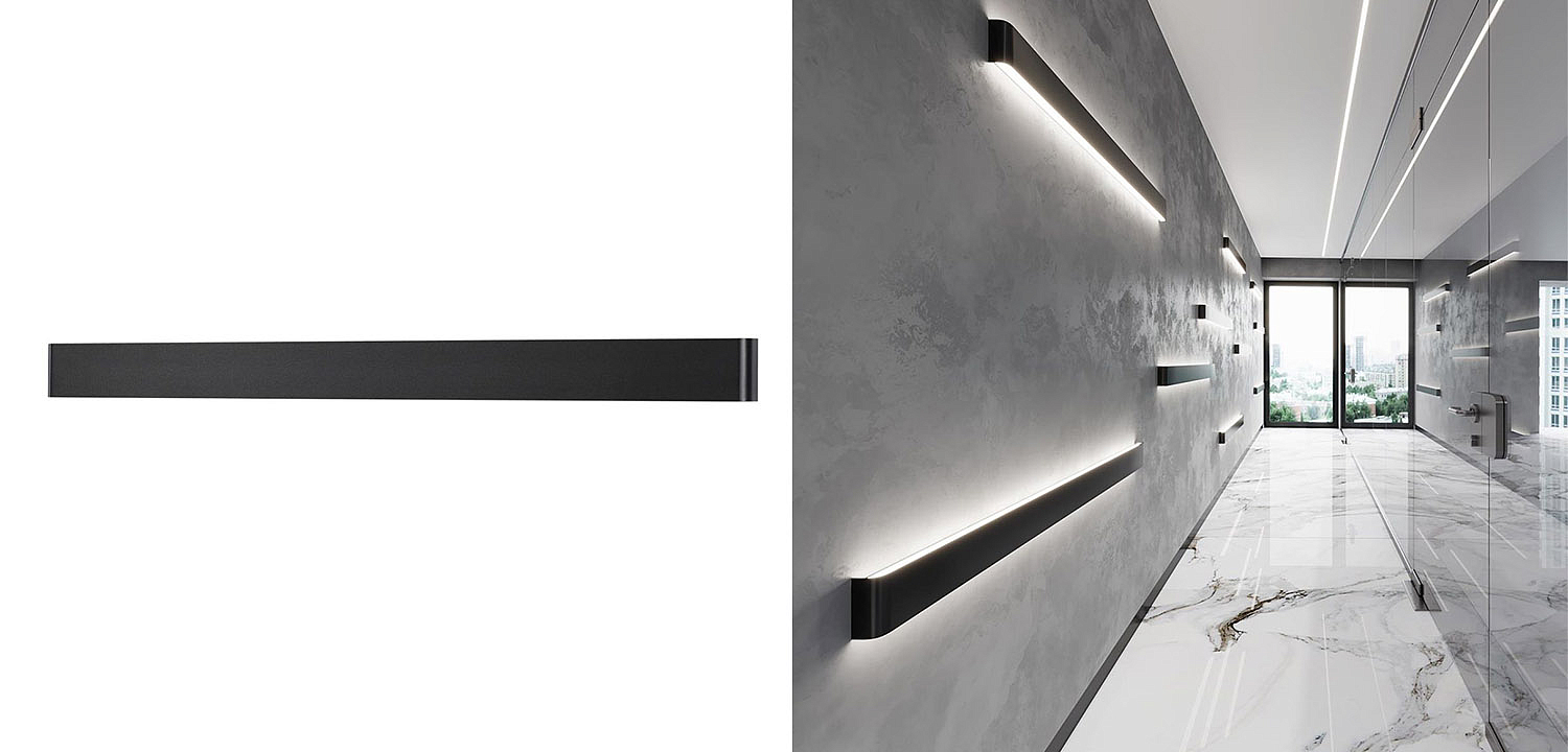 Бра Obverse Black Long Wall lamp Бра Obverse Black Long Wall lamp - Loft-Concept в Волгограде