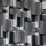 Абстрактное Объемное Панно Industrial panel Travers Coals варинант исполнения - 2 | Loft Concept в Волгограде