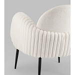 Полукресло Wave Stripes букле белый варинант исполнения - 3 | Loft Concept в Волгограде