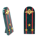 Сувенир Погон МВД из натурального камня змеевик Souvenir Epaulets варинант исполнения - 7 | Loft Concept в Волгограде