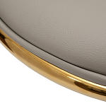 Стул бежевый из экокожи на золотых ножках Attribute of Elegance варинант исполнения - 3 | Loft Concept в Волгограде