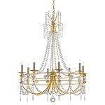 Люстра с декором из прозрачных бусин Glowing Crystals варинант исполнения - 2 | Loft Concept в Волгограде