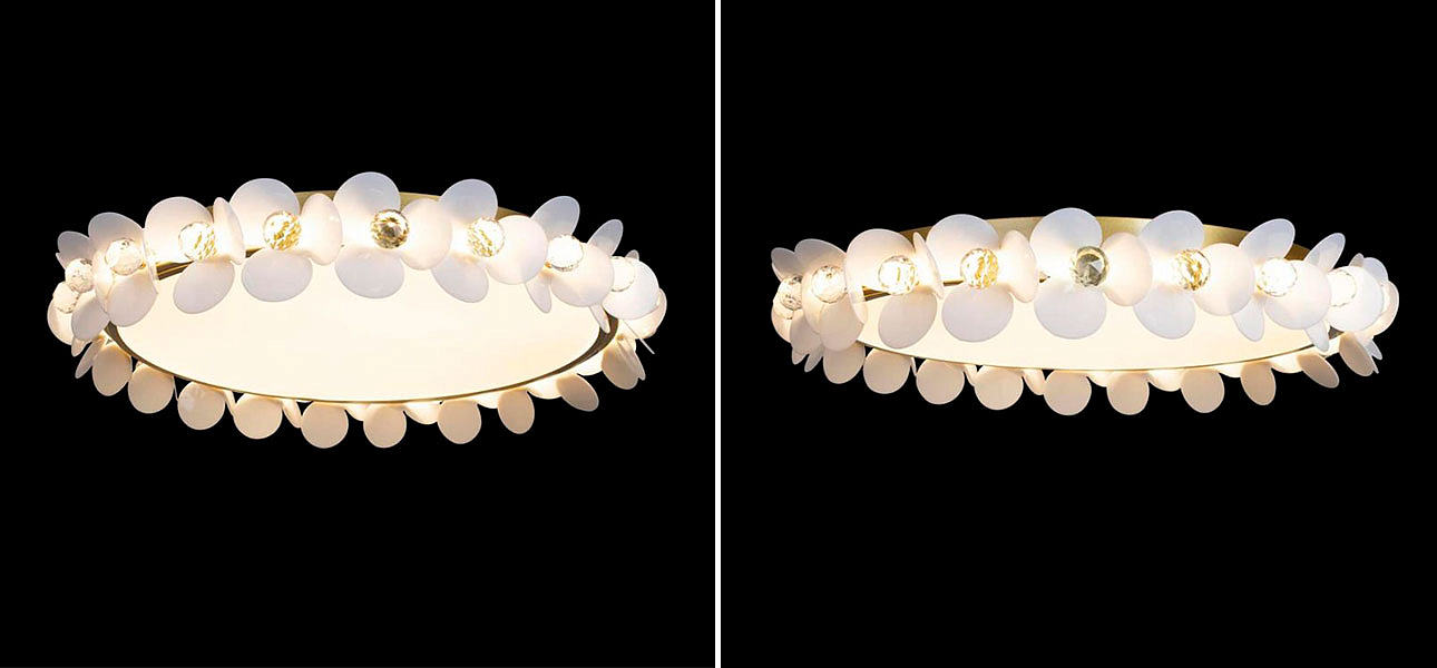 Потолочный светильник Белые Цветы White Flowers Ceiling lamp D 57 Потолочный светильник Белые Цветы White Flowers Ceiling lamp D 57 - Loft-Concept в Волгограде