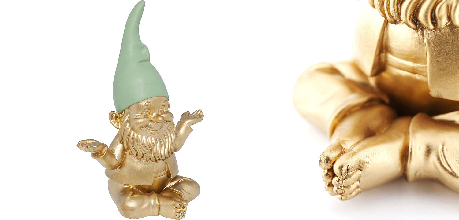 Статуэтка Golden Meditating Gnome - Loft-Concept в Волгограде