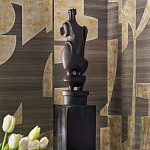 Обои ручная роспись в стиле Арт-деко Symphony Original colourway on Arkose silk dupion варинант исполнения - 3 | Loft Concept в Волгограде