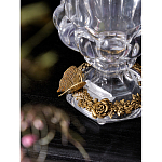 Ваза из прозрачного стекла на бронзовой подставке с ободком и ручками в виде стрекоз Eden Garden варинант исполнения - 4 | Loft Concept в Волгограде