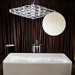 Люстра подвесная с тонкой металлической конструкцией цвета хром Quasar варинант исполнения - 7 | Loft Concept в Волгограде