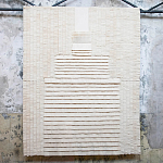 Большое Панно Абстракция белые нити Huipil Wall Hanging варинант исполнения - 1 | Loft Concept в Волгограде