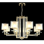 Люстра с 8-ю цилиндрическими плафонами из стекла Laurent варинант исполнения - 4 | Loft Concept в Волгограде