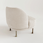 Кресло Briancon с полукруглой спинкой на металлических ножках  варинант исполнения - 1 | Loft Concept в Волгограде