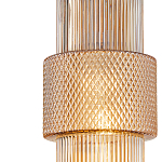 Подвесной светильник со стеклянным рифленым плафоном цилиндрической формы Eliara 13 варинант исполнения - 3 | Loft Concept в Волгограде