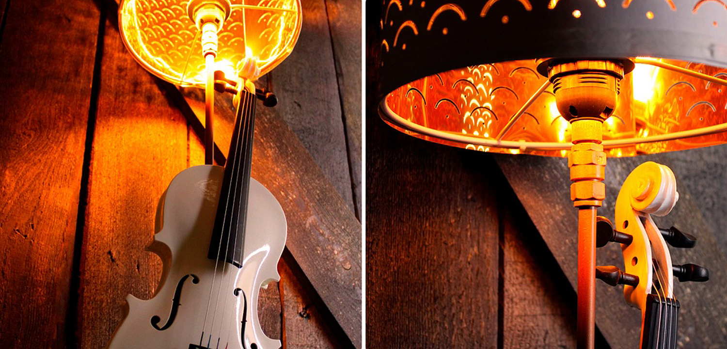 Настольная лампа Violin white Настольная лампа Violin white - Loft-Concept в Волгограде