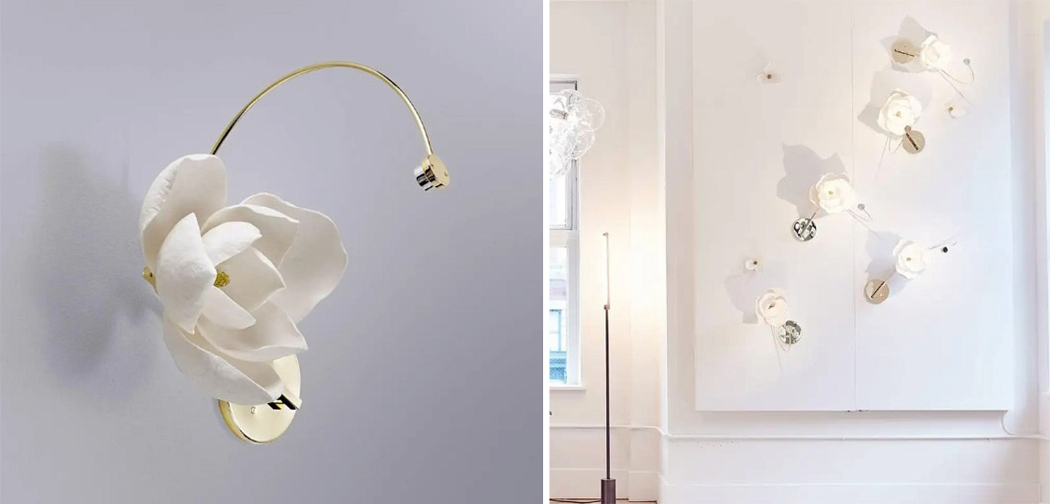 Бра Белый Цветок Lure Sconce by PELLE Бра Белый Цветок Lure Sconce by PELLE - Loft-Concept в Волгограде