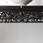 Черная резная консоль в Китайском стиле из массива Black Dragon Console варинант исполнения - 3 | Loft Concept в Волгограде