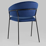 Стул в велюре синего цвета Horizon варинант исполнения - 5 | Loft Concept в Волгограде