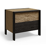 Тумба 2 ящика с подсветкой на рельефном фасаде Warm Industrial варинант исполнения - 2 | Loft Concept в Волгограде