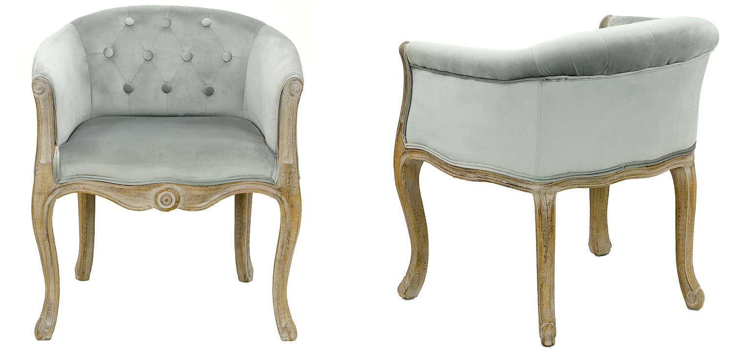 Кресло French Provence Armchair Roderic light blue Кресло French Provence Armchair Roderic light blue - Loft-Concept в Волгограде