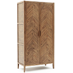 Шкаф из массива сосны с орнаментом "Ёлочка" Geometric Ornament варинант исполнения - 2 | Loft Concept в Волгограде