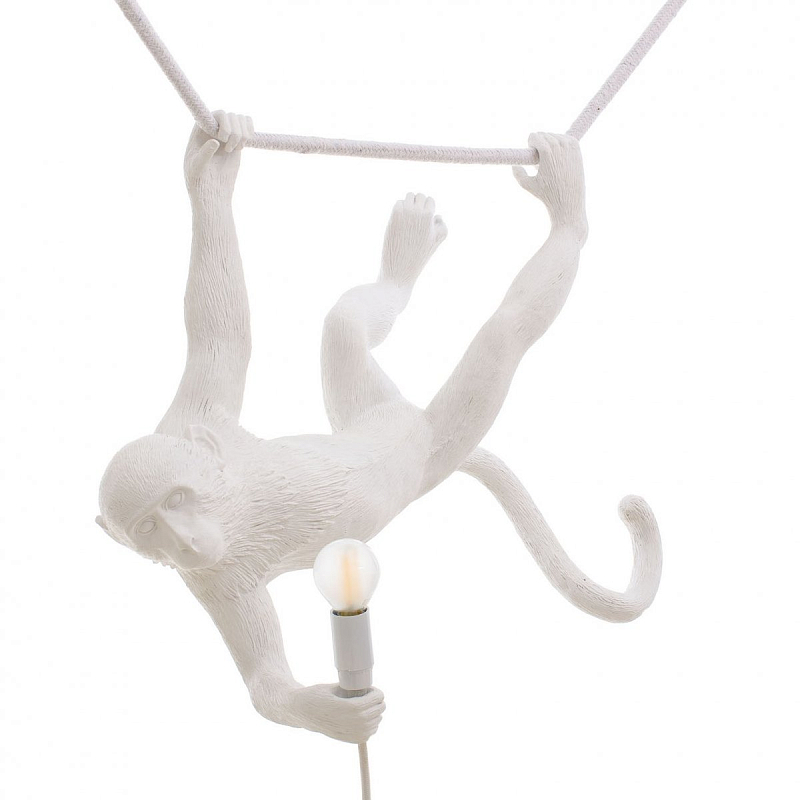 Подвесной светильник Seletti The Monkey Lamp Swing White Белый Подвесной светильник Seletti The Monkey Lamp Swing White Белый в Волгограде | Loft Concept