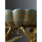 Чаша с орнаментом на бронзовых ножках в виде ангелов Eden Garden варинант исполнения - 8 | Loft Concept в Волгограде