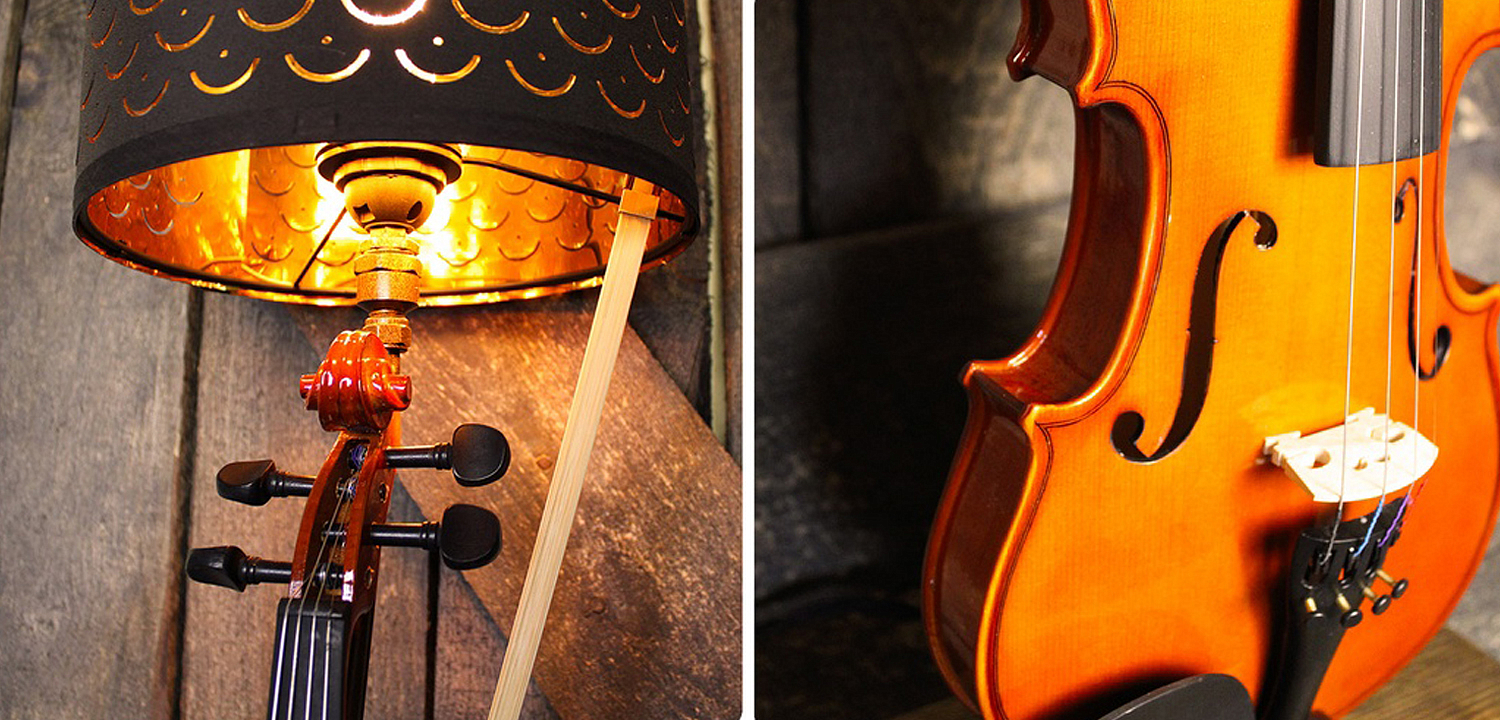 Настольная лампа Violin brown Настольная лампа Violin brown - Loft-Concept в Волгограде
