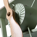 Полка книжная зеленая в виде аэроплана в стиле лофт FLY варинант исполнения - 2 | Loft Concept в Волгограде