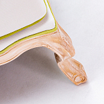 Диван двухместный из натурального бука золотистый с изображением птиц и цветов Blooming Birds варинант исполнения - 3 | Loft Concept в Волгограде