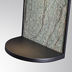 Настенный светильник зеленого цвета с черной рамкой овальной формы с полкой Herbarium  варинант исполнения - 5 | Loft Concept в Волгограде