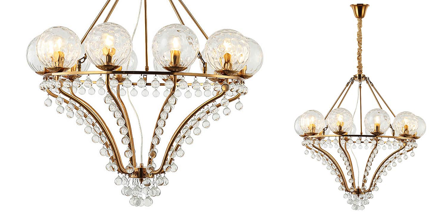 Люстра Melaine Chandelier gold Люстра Melaine Chandelier gold - Loft-Concept в Волгограде