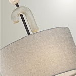 Люстра с серым тканевым плафоном Flourish варинант исполнения - 4 | Loft Concept в Волгограде