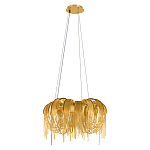 Люстра подвесная круглая с изогнутыми металлическими дугами и ниспадающими цепочками 65 см Atlantis Chain варинант исполнения - 2 | Loft Concept в Волгограде