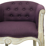 Кресло низкое в стиле прованс Louis French Armchair violet flax варинант исполнения - 3 | Loft Concept в Волгограде